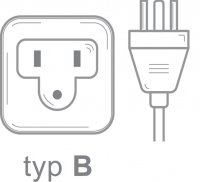 Gniazdo elektryczne i wtyczka typu B