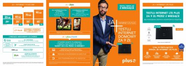 Plus: Testuj LTE Plus przez dwa miesiące za 9 zł - ulotka