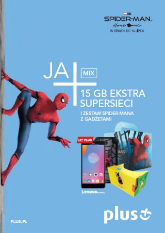 Plus: 15 GB ekstra supersieci i zestaw Spider-Mana z gadżetami w JA+ Mix