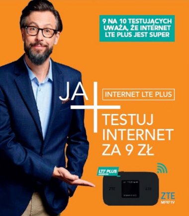 Testuj Internet LTE Plus za 9 zł