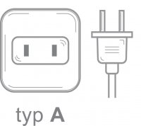 Gniazdo elektryczne i wtyczka typu A