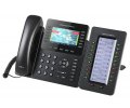 Telefon IP Grandstream GXP2170 widok z przodu z przystawką sekretarską Grandstream GXP2200