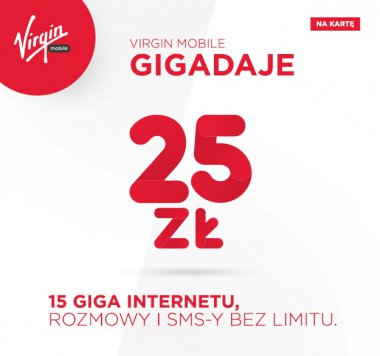 Virgin Mobile Gigadaje - nowa oferta na kartę i abonament