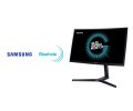 Rozgrywki gier komputerowych podczas targów Gamescom 2017 na monitorach Samsung CFG73