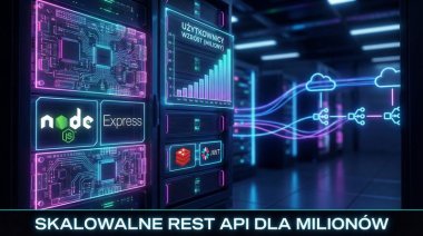 Nowoczesny stos Node.js + Express z JWT i skalowalną infrastrukturą dla milionów aktywnych użytkowników 