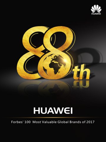 Huawei na liście najbardziej wartościowych marek 2017 roku przygotowanej przez Forbes