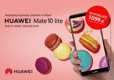 Huawei Mate 10 lite - najchętniej kupowany smartfon w Polsce w nowej cenie