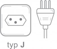 Gniazdo elektryczne i wtyczka typu J