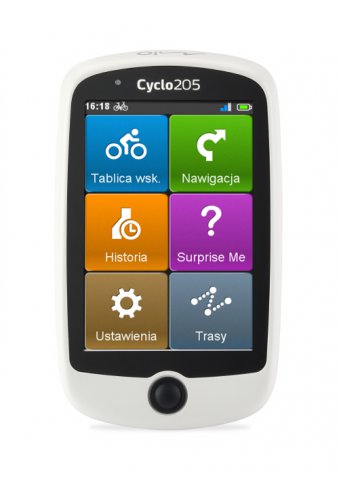 Mio Cyclo 205 - menu główne