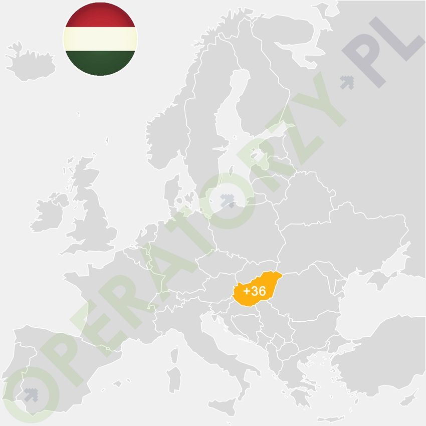 Gdzie są Węgry - mapa Europy - numer kierunkowy do Węgier to +36
