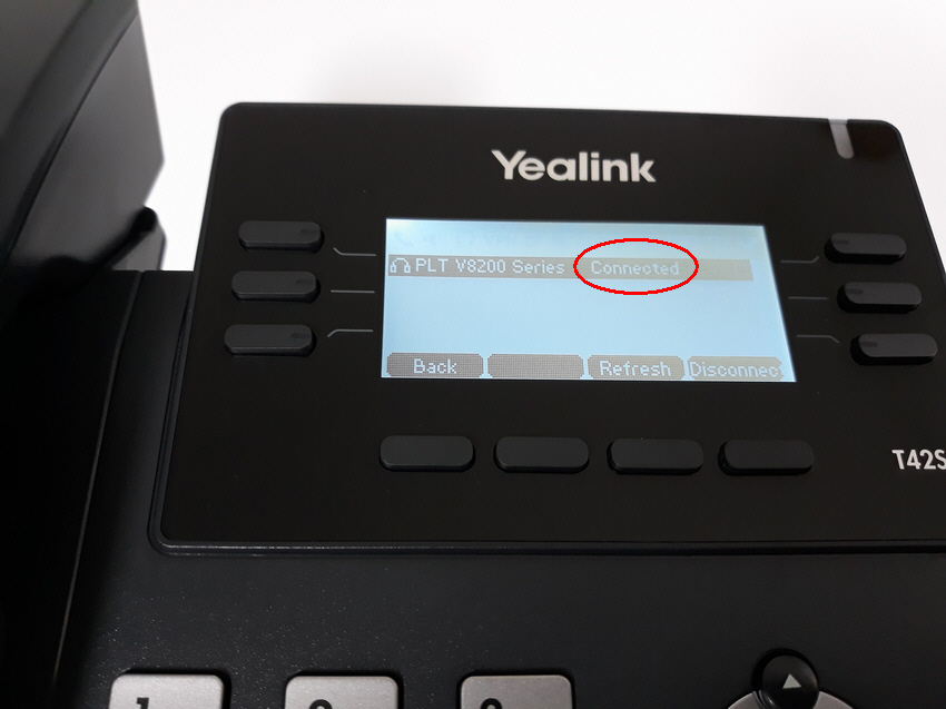 Yealink T42S bluetooth conected