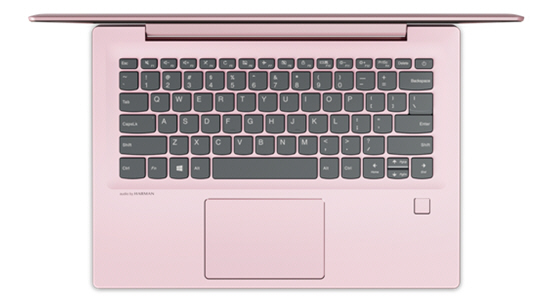 Udoskonalony klawisz Shift i precyzyjny panel dotykowy 14-calowego laptopa IdeaPad 520S w kolorze Ballerina Pink