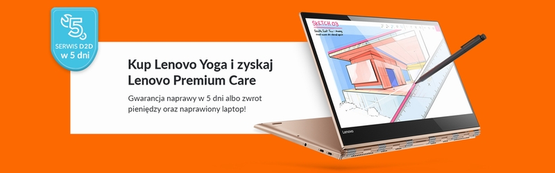 Lenovo Premium Care dla użytkowników laptopów Yoga