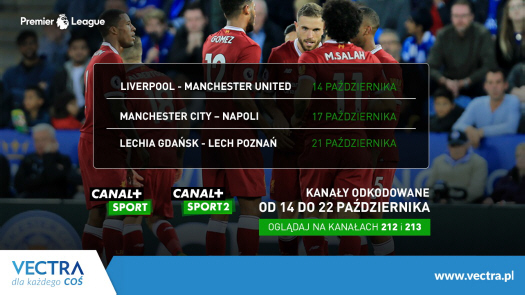 Vectra udostępni kanały CANAL+, CANAL+ Sport HD, CANAL+ Sport 2 HD i HBO HD