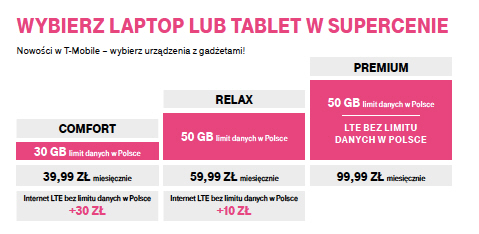 T-Mobile laptopy