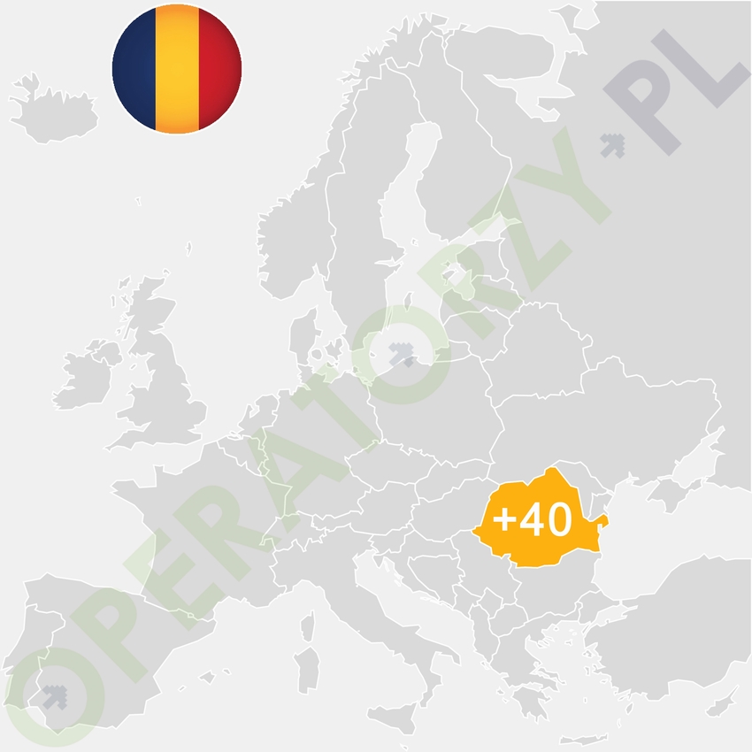 Gdzie jest Rumunia - mapa Europy - numer kierunkowy do Rumunii to +40