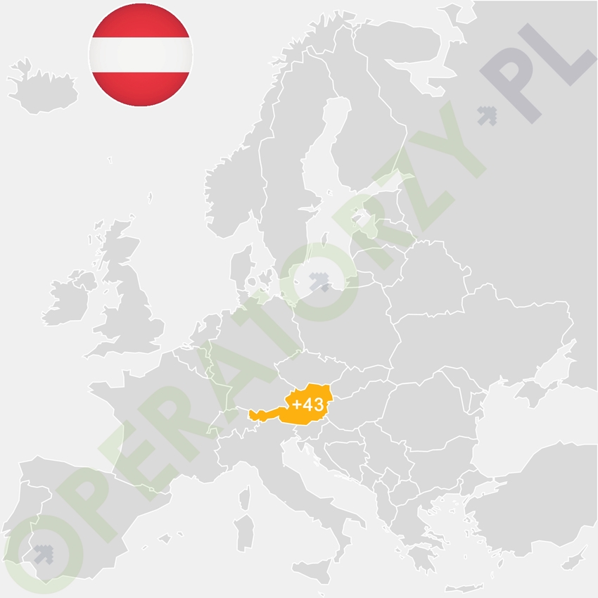 Austria na mapie Europy - położenie i lokalizacja